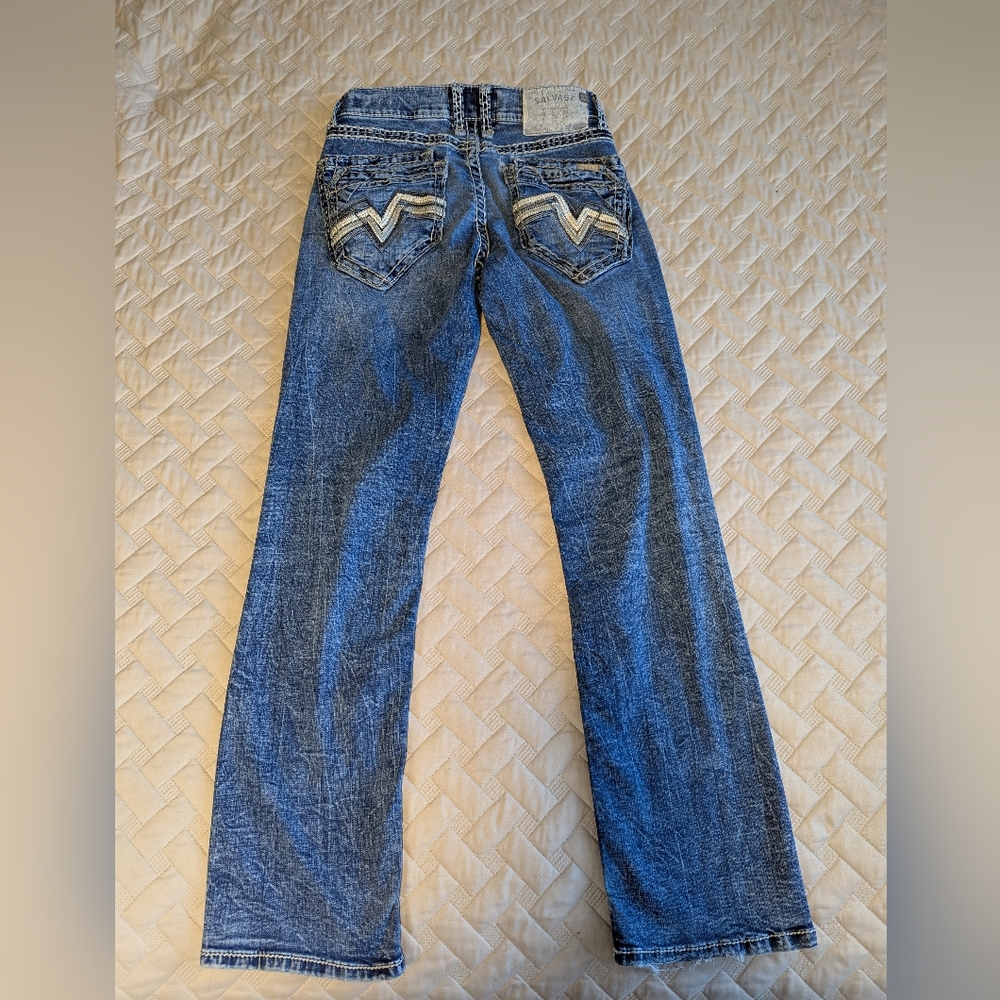 Salvage Supply Buckle Mayhem Boot Regular Fit Stretch Jean Sz. 29x32 - Picture 10 of 16